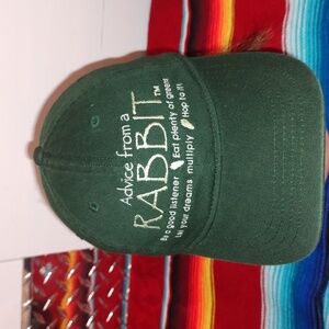 Advice From A Rabbit Embroidered Strapback Cap Hat Rare